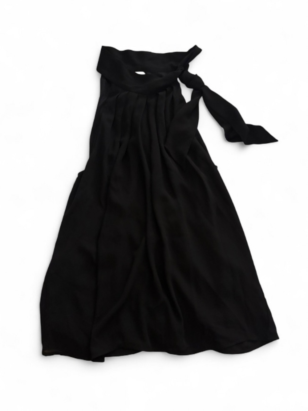 Express Blouse Black Tie-Neck Halter Top